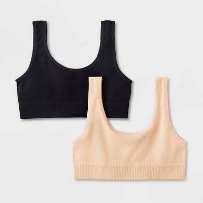Girls' 2pk Seamless Scoop Bra - art class™