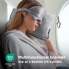 Travel Blanket Airplane Compact with Storage Bag Packable Blanket with Eye Mask Lightweight 3-in-1 Travel Essentials  Functioned as Pillow - 4 of 4