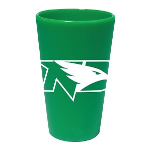 NCAA North Dakota Fighting Hawks Silicone Pint Glass - 16oz - 1 of 3