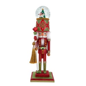 Kurt Adler 20-Inch Hollywood Nutcrackers Battery-Operated Light Up Animated Musical Water Globe Hat Nutcracker - 1 of 1