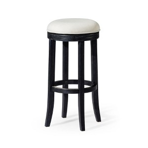 Maven Lane Eva Kitchen Bar Stool with Fabric Upholstery 31" - 1 of 4