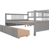 NicBex Full Size Daybed Modern Wooden Bed Frame with 2 Storage Drawers and Guardrails for Bedroom, Living Room, No Box Spring Required - 4 of 4