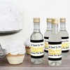 Big Dot of Happiness Best Teacher Gift - Mini Wine and Champagne Bottle Label Stickers - Teacher First and Last Day of School Gift - Set of 16 - 3 of 4