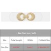 INSPIRE CHIC Women's Elastic Belt Alloy Double Ring Buckle Fashion Suitable for Skirt Dress - 4 of 4