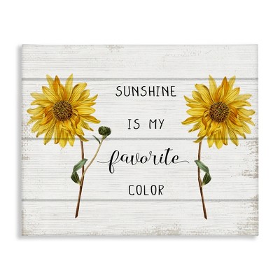 Stupell Industries Sunshine is My Favorite Color with Sunflower Accents
