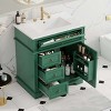 ORRD 30" Black Bathroom Vanity with Sink, 1 Tip-Out Drawer, 3 Drawers, Door Shelf & Soft-Close Door - 2 of 4