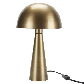 16" Mid-Century Modern Metal Mushroom Accent Table Lamp - Nourison