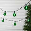 Northlight 10-Count Green G50 Globe Christmas Patio Lights- 9ft, Green Wire - 3 of 4