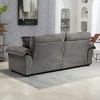 CAVINAS 84 Inch Chenille Sofa, Upholstered Loveseat Sofa, Deep Seat Sofa Couch with 2 Throw Pillows & Memory Foam for Living Room, Office, Bedroom - 4 of 4