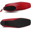 Allegra K Women's Square Closed Zip-Up Toe Block Heels Ankle Boots - 4 of 4