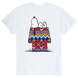 Men's - Peanuts - Snoopy Western Blanket Fill Short Sleeve Graphic T-Shirt - 1 of 4