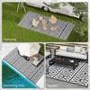 Gulches Outsunny Reversible Outdoor Rug, 9' x 18' Waterproof Plastic Straw Floor Mat with Carry Bag - 2 of 4