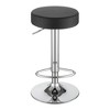 Adjustable Hydraulic Bar Stool, Padded Round Seat with Footrest on Chrome Base for Kitchen, Home Bar, or Counter - 3 of 4