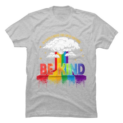 Adult Design By Humans You Can Be Anything Be Kind Pride By Legato Tendo T-Shirt