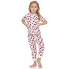 Yellow Flowers/Cherries 2 Pack Toddler Girl Shortsleeve Pajama sets - 3 of 3