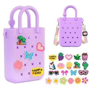 Generic Silicone Mini Hole Handbag Toddler Purse, Small Rubber Beach Bag , Mini Tote Bags - 1 of 4