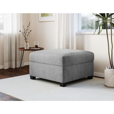 WhizMax  Modular Sectional Sleeper Sofa Couch with Storage Seat, Reversible Modular Sofa Couch with Storage Ottoman, Linen Fabric (Light Grey)