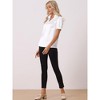 Allegra K Women's Satin Shirt Lapel V Neck Casual Puff Sleeve Work Top - 3 of 4