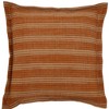 HomeRoots 20" Cinnamon Striped Jute Throw Pillow - 4 of 4