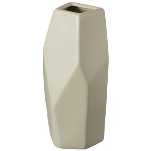 Uniquewise Decorative Ceramic Multi Paned Vase, Modern Style Centerpiece Table Vase - 1 of 4