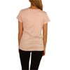 Reebok Womens Mini Burnout Basic T-Shirt, Pink, Large - 3 of 4