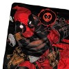 Marvel Deadpool Say Deadpool!! Quote Bubble Character Super Plush Throw Blanket (46" x 60") 117cm x 152cm Multicoloured - 2 of 4