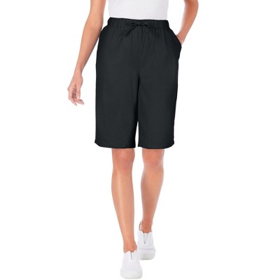 Woman Within Drawstring Denim Short