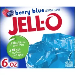 JELL-O Blue Berry Gelatin - 6oz