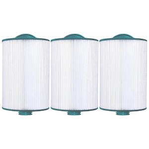 Hurricane 3 Pack HF6H940-01 Advanced Pool and Spa Filter Cartridge Replacement for PWW50P3, Unicel 6CH-940, Filbur FC-0359, White - 1 of 4