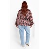 Women's Plus Size Katya Top - plum | CITY CHIC - 3 of 4