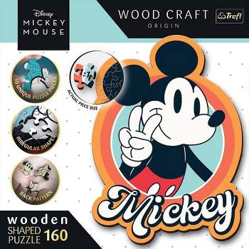 Puzzle Trefl en bois 500 p.+ 5 Mickey wood craft – La-magie-des