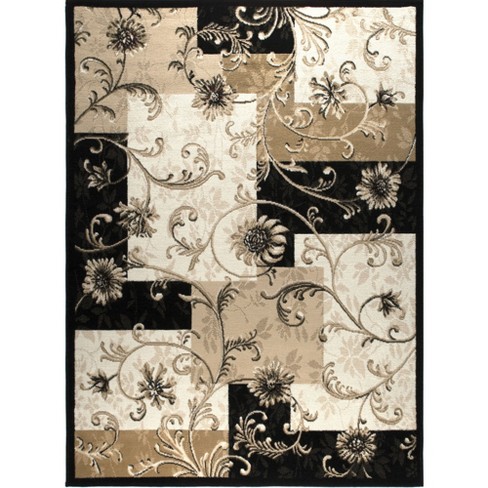 Home Dynamix Tremont Teaneck Contemporary Floral Area Rug - On
