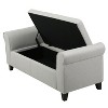 NicBex Storage Bench Storage Organizer Ottoman Padded Seat Cushion with Arms for Living Room, Bedroom - 2 of 4