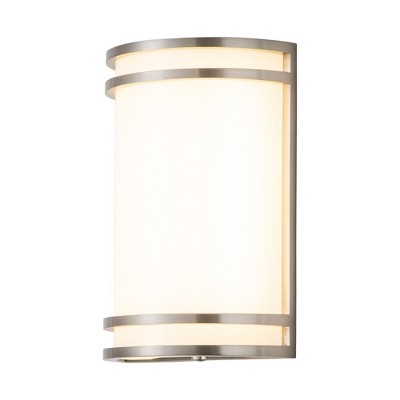 C Cattleya Integrated LED Brushed Nickel/Oil-rubbed Bronze Indoor Wall Light with Acrylic Shade Brushed