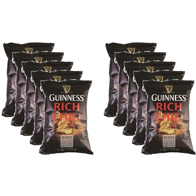 Guinness Rich Chili Burts Thick Cut Hand Cooked Potato Chips - Case of 10 - 5.3 oz