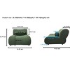 TiramisuBest Black Modular Sofa,Adjustable Headrests,Chenille Sectional,Hidden Legs,Reclining Backrest for Living Room/Bedroom - 4 of 4
