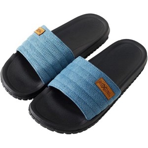 Roxoni Men's Casual Comfort Breathable Denim Open Toe House Sandal Slipper - 1 of 4