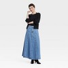 Women's Denim Circle Maxi Skirt - Universal Thread™ Medium Wash - 3 of 3