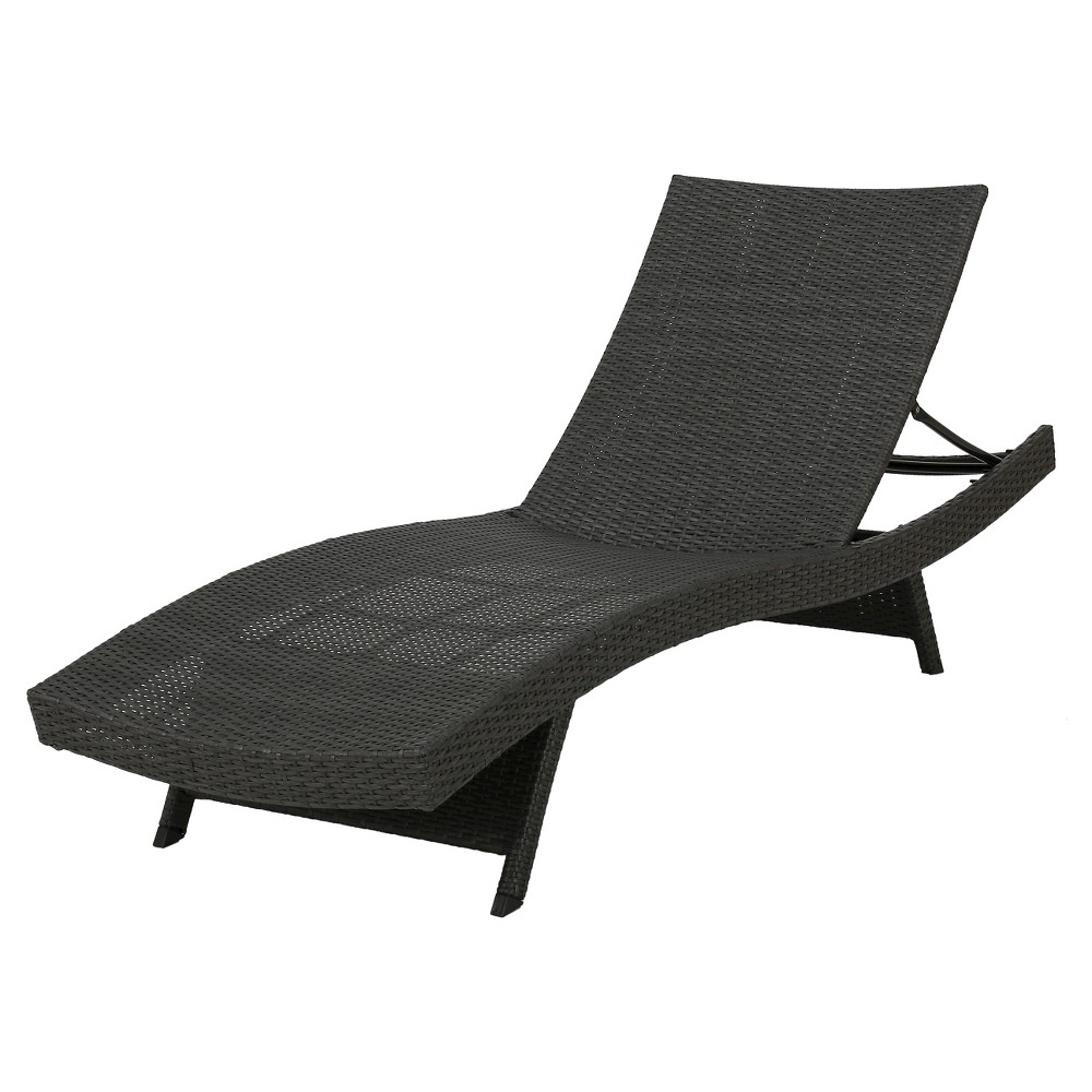 Toscana Wicker Patio Lounge: Christopher Knight Home, Adjustable, All-Weather, Iron Frame