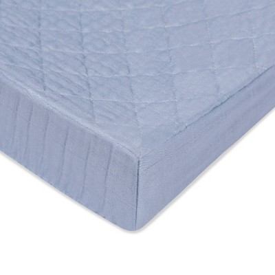 Babyletto Dewdrop Quilted Muslin Changing Pad Cover - GOTS Certified Organic Cotton