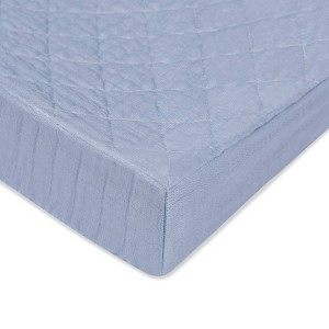 Babyletto Dewdrop Quilted Muslin Changing Pad Cover - GOTS Certified Organic Cotton - 1 of 4