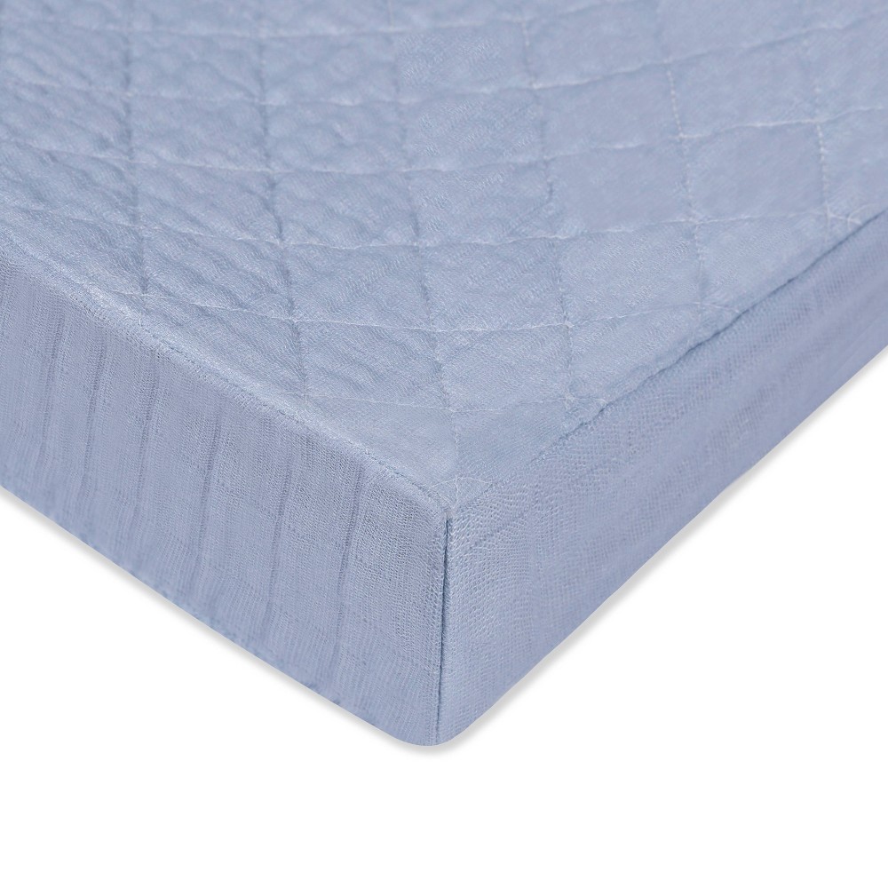 Photos - Changing Table Babyletto Dewdrop Quilted Muslin Changing Pad Cover - GOTS Certified Organ