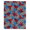 NoJo Marvel Spiderman to the Rescue Red, Gray, and Blue Super Soft Toddler Blanket - 2 of 4
