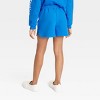 Girls' PlayStation Dreamy Fleece Jogger Shorts - Light Blue - 2 of 3