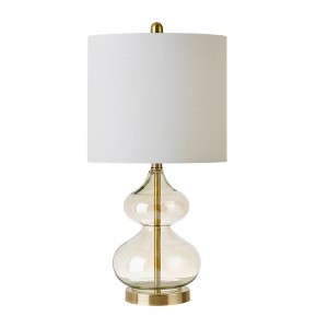 2pc Ellipse Table Lamp Gold (Lamp Only)