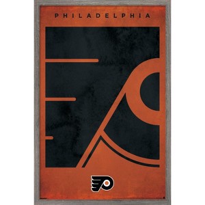 Trends International NHL Philadelphia Flyers - Logo 25 Framed Wall Poster Prints - 1 of 4
