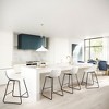 Arceso Bar Stools Set of 4, 24 Inch Faux Leather Barstools, Modern Counter Height StoolsArmless Counter Chairs for Kitchen Island - 2 of 4