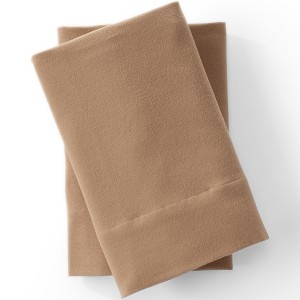 Lands' End Comfy Super Soft Cotton Flannel Pillowcases - 5oz - 1 of 2
