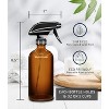 LiBa Amber Glass Spray Bottles 2 Pack, 14 oz Refillable Empty Spray Bottle for Cleaning - 2 of 4