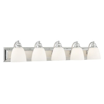 Livex Lighting Springfield 5 - Light Vanity in  Polished Chrome